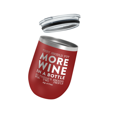 More Wine In Bottle Insulated Tumbler
